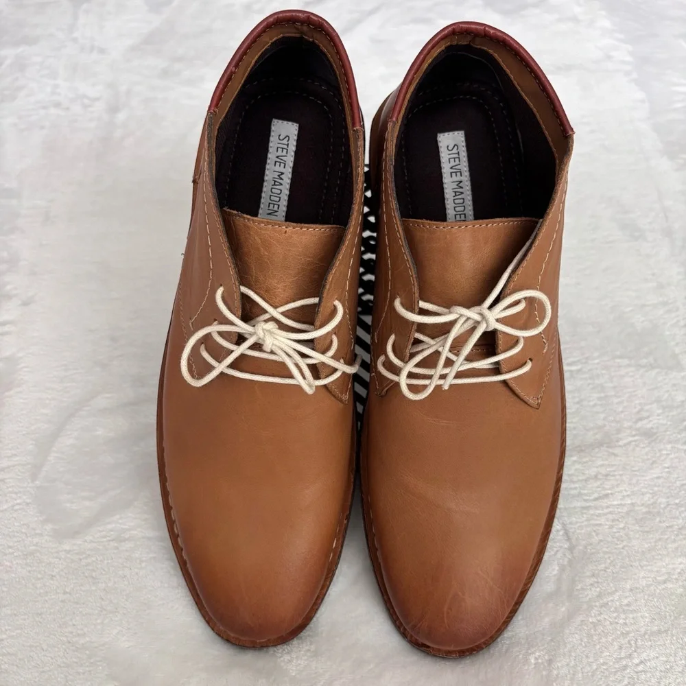 STEVE MADDEN Men's Hestonn Chukka Tan Leather Boot--NEW--11.5D